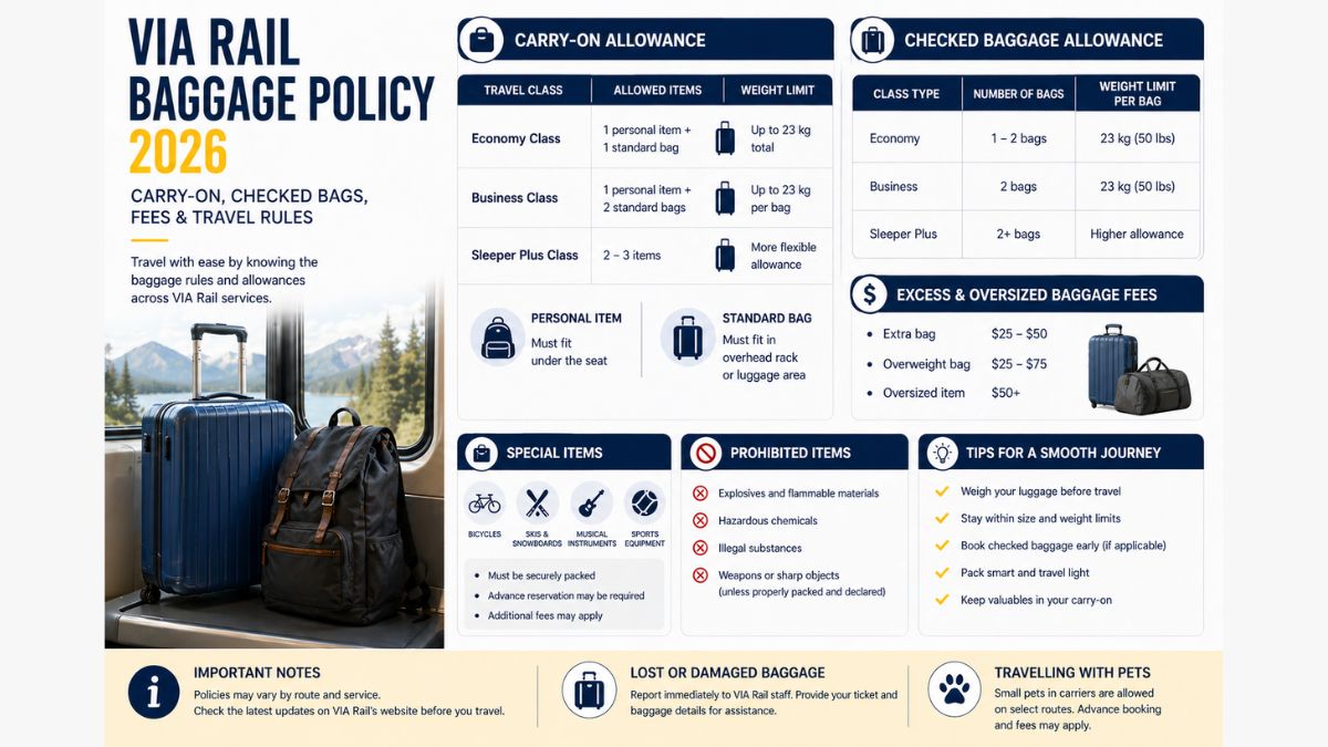VIA Rail Baggage Policy 2026
