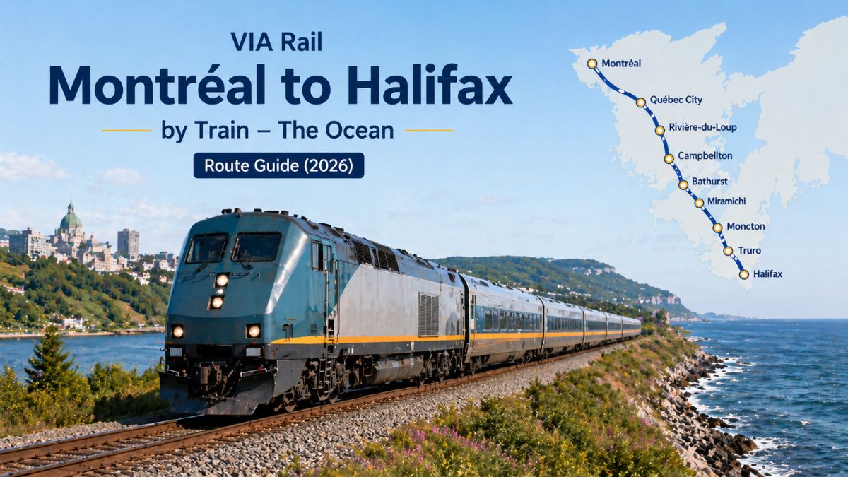 VIA Rail Montréal to Halifax by Train – The Ocean Route Guide (2026)