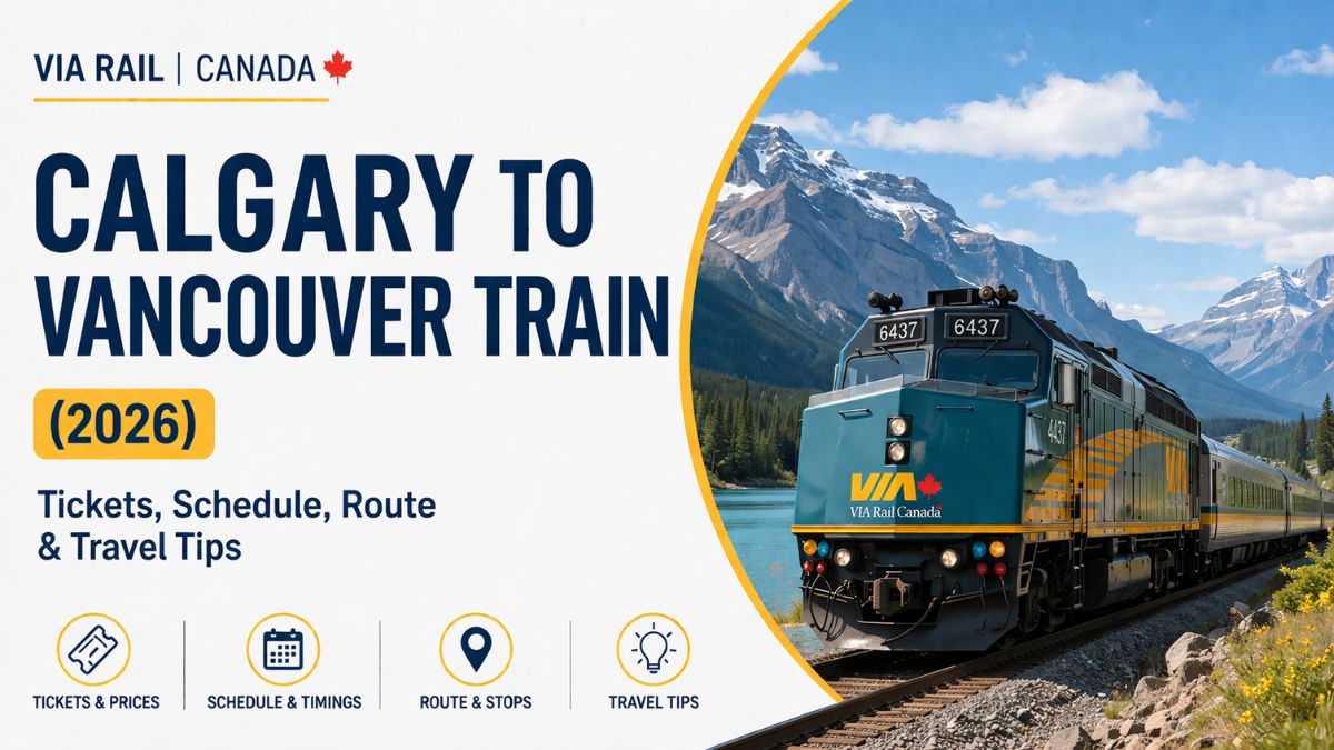 Via Rail Calgary to Vancouver Train (2026)
