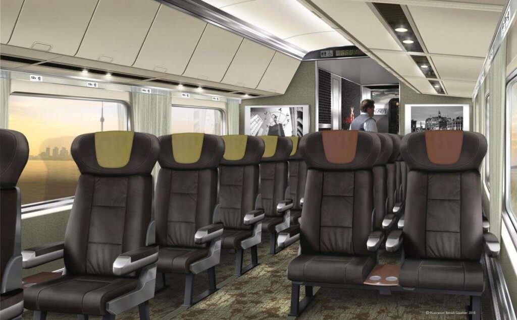 Business Class Seating Map.