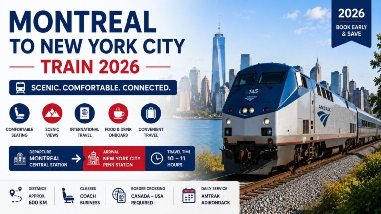 Montreal to New York City Train 2026