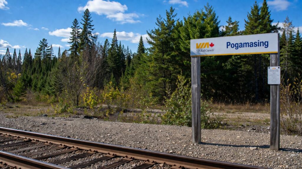 Pogamasing Train Station, Ontario