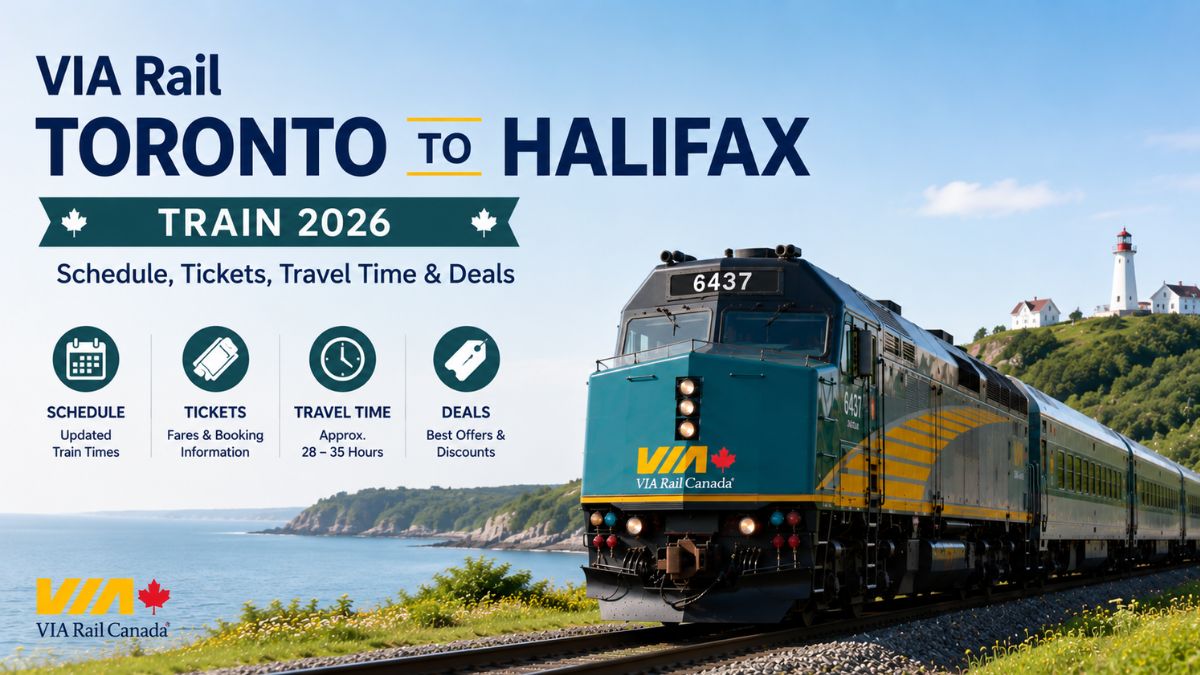VIA Rail Toronto to Halifax Train 2026