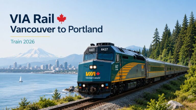 VIA Rail Vancouver to Portland Train 2026